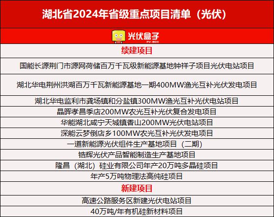 606个！2024各省光伏重点建设项目公布这一省份“狂飙”占比超35%！（附清单）(图4)